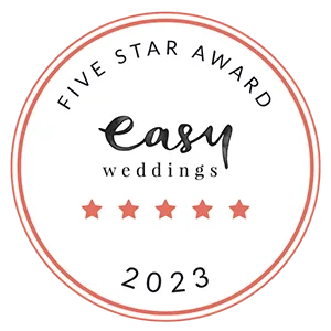 2023 Five-Star Supplier Award from Easy Weddings