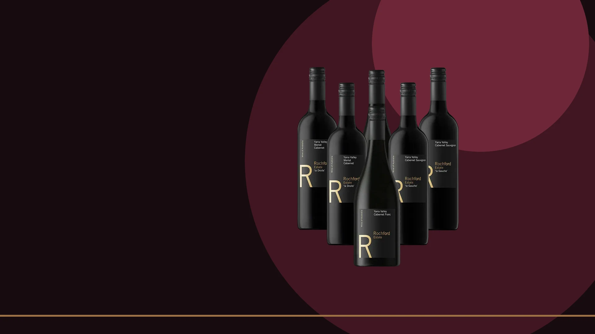 August Reds wine pack on a burgundy background